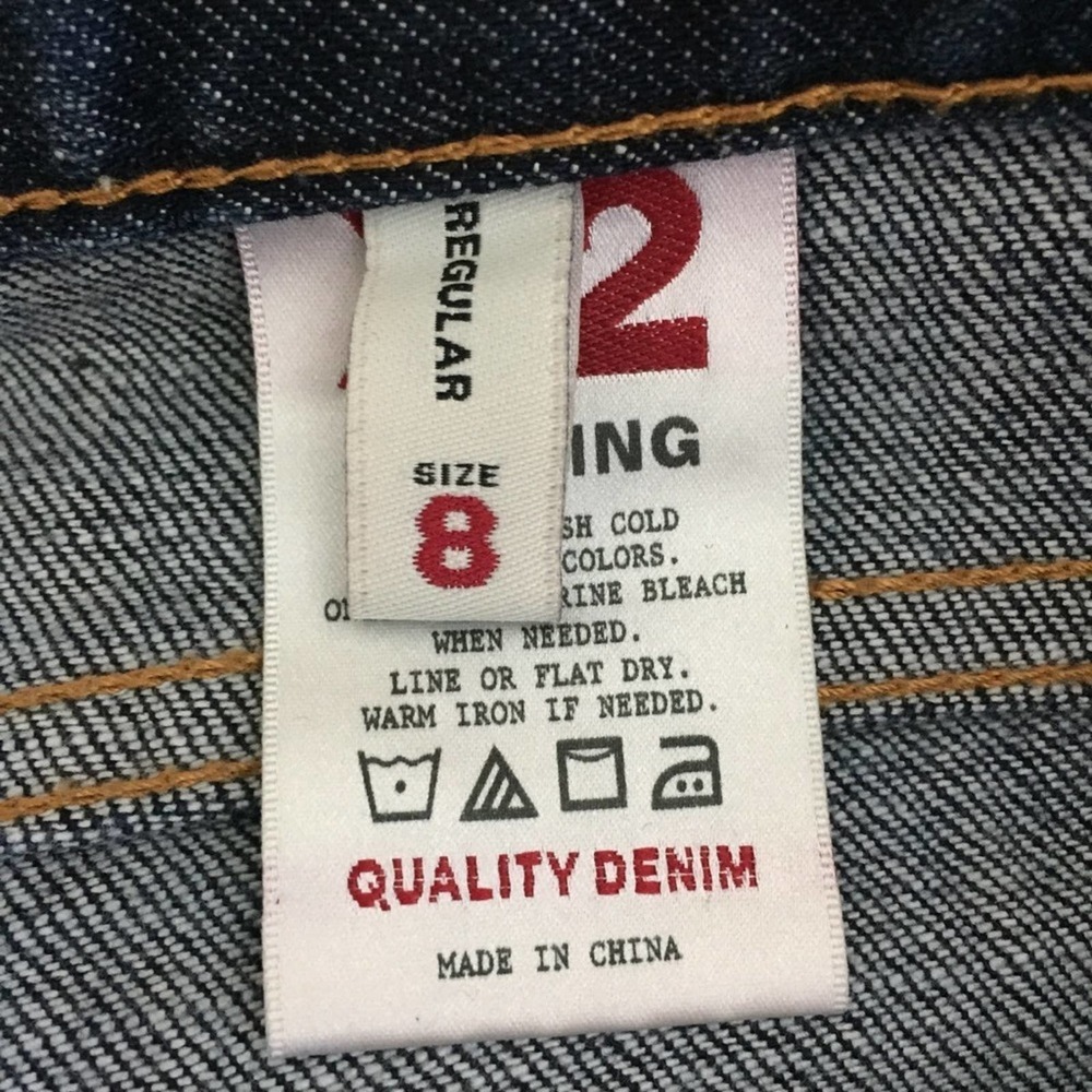 Express X2 Slim W10 Lowrise Boot Jeans Size 8 - image 5